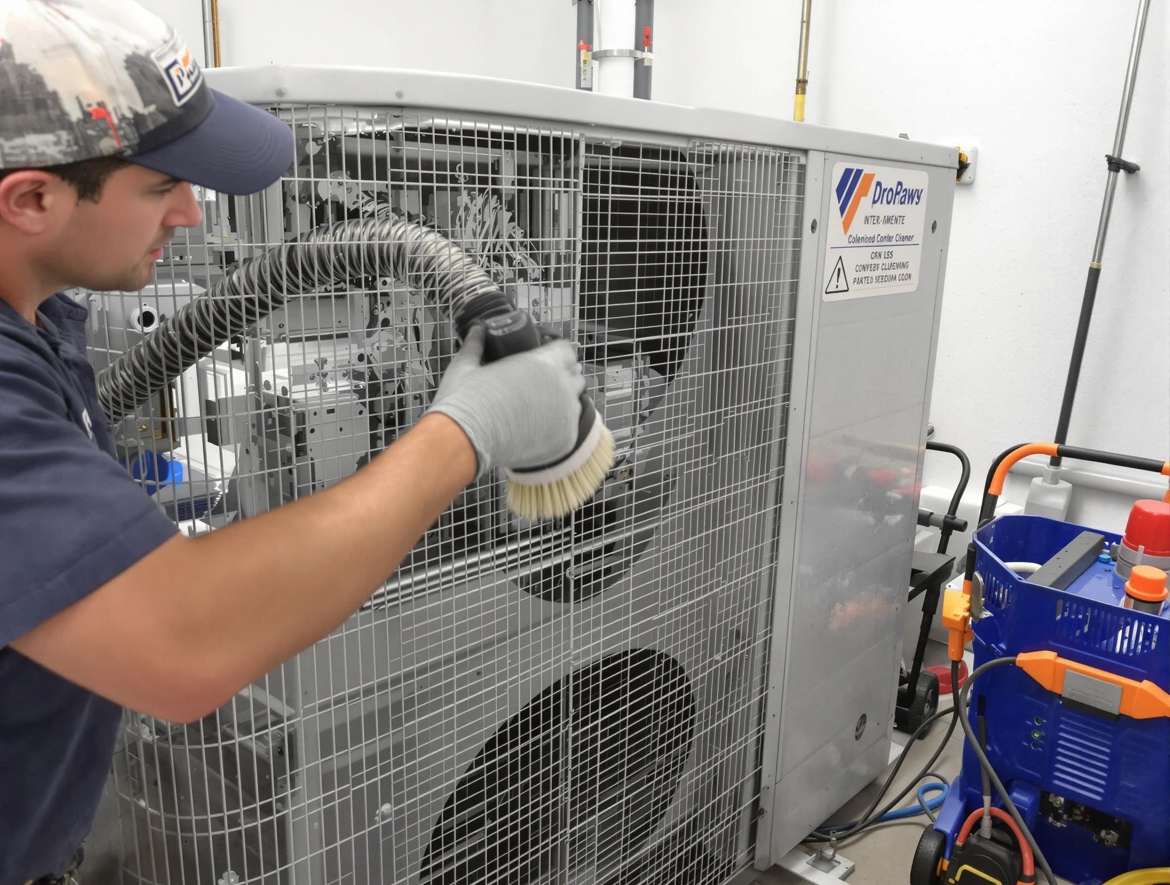 Guthrie Air Duct Cleaning specialist performing precision AC coil cleaning for improved system performance in Guthrie