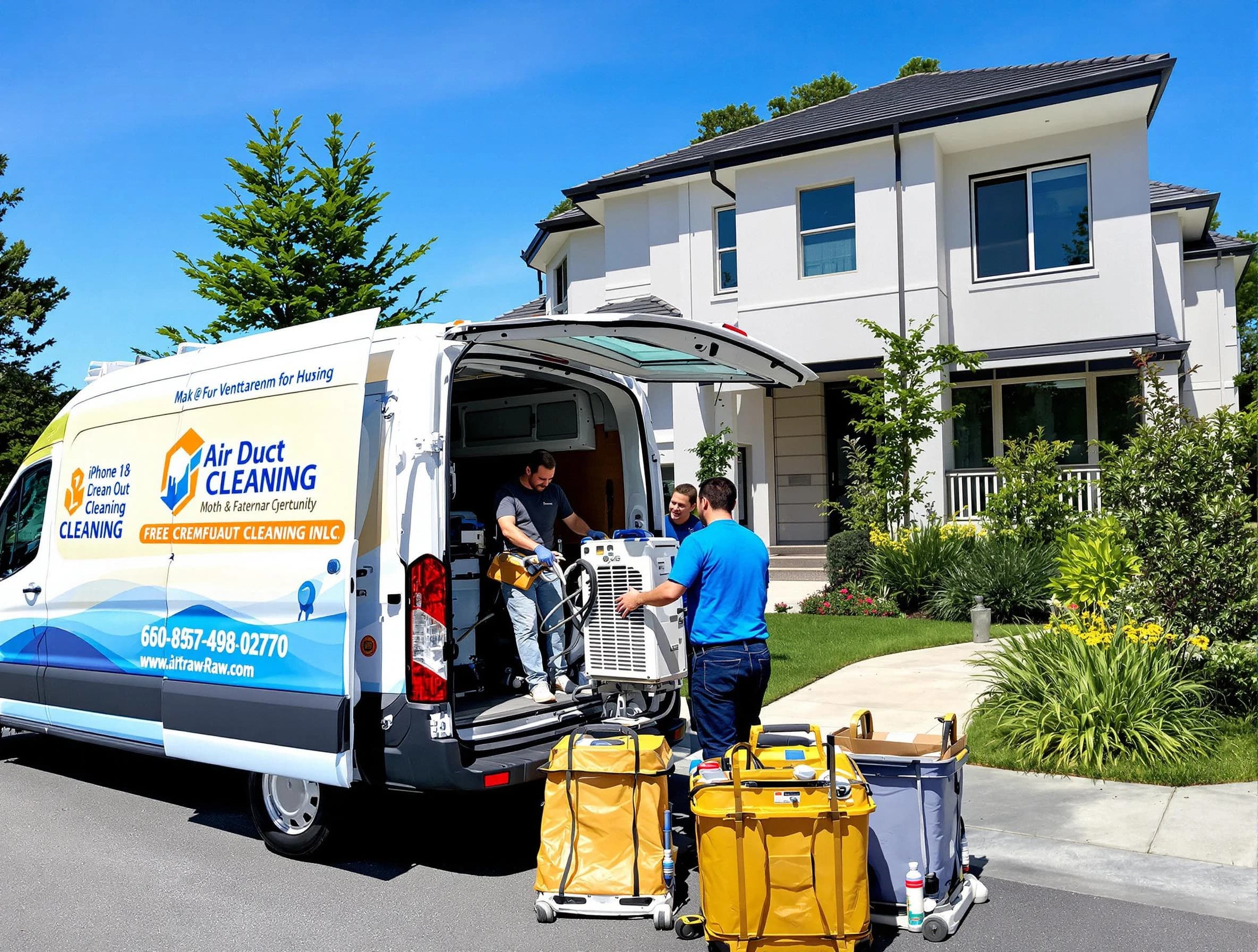 Guthrie Air Duct Cleaning technician performing professional air duct cleaning in Guthrie