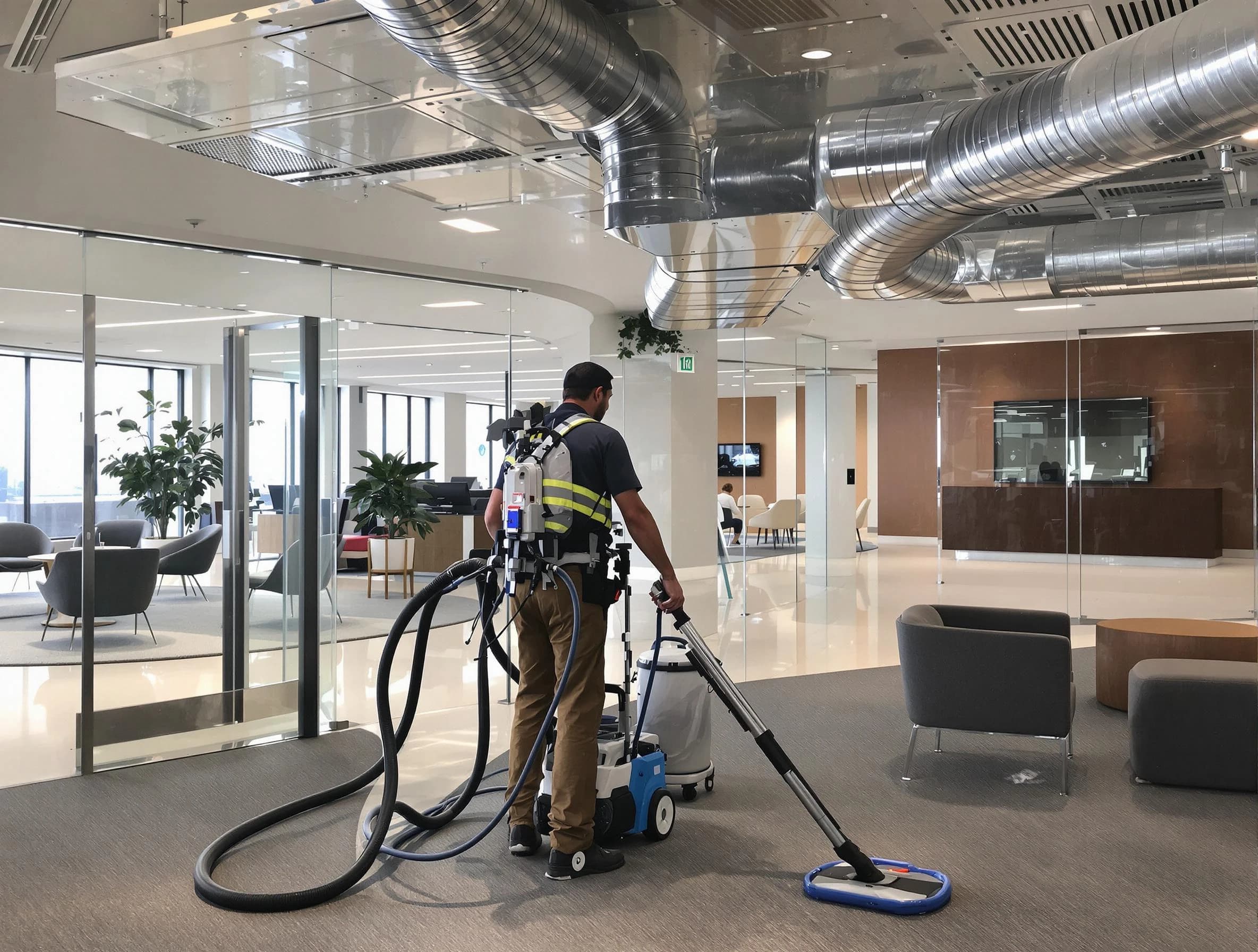 Commercial duct cleaning service by Guthrie Air Duct Cleaning in Guthrie