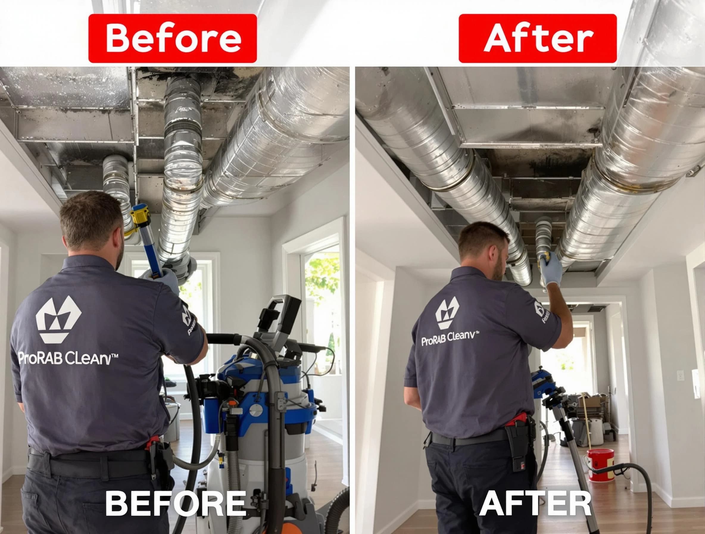 Guthrie Air Duct Cleaning expert performing thorough residential duct cleaning in a Guthrie home