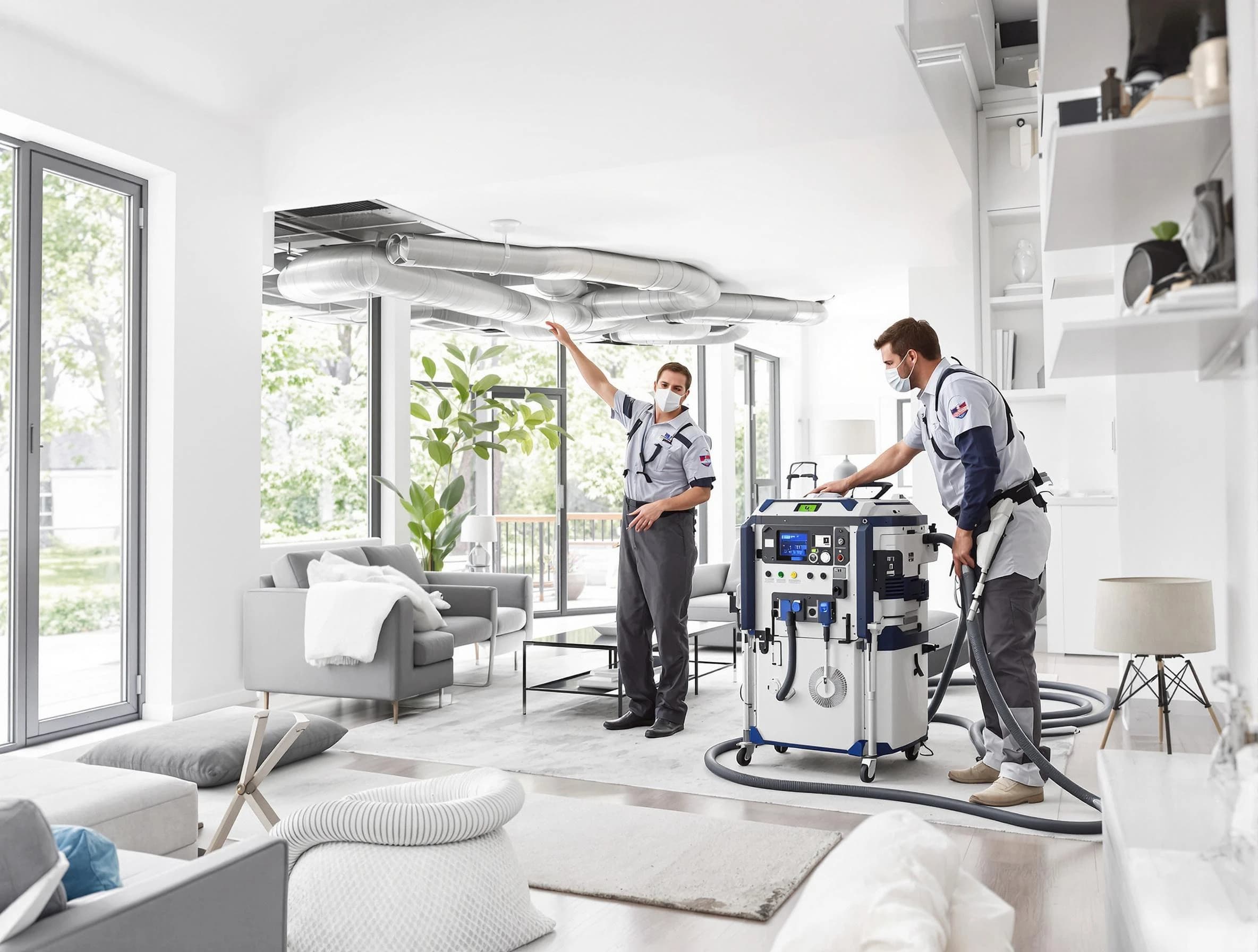 Guthrie Air Duct Cleaning professional conducting pure air duct cleaning with state-of-the-art equipment in Guthrie